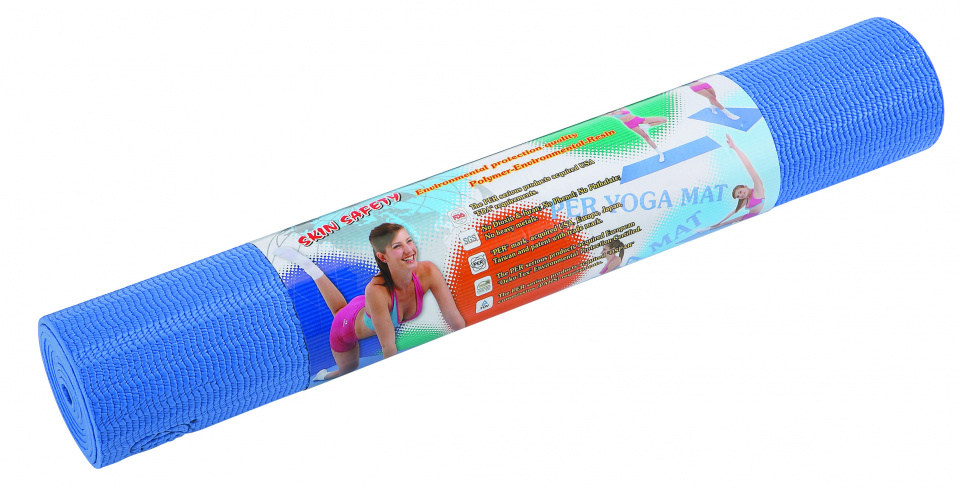 yoga mat 173 x 61 x 0,4 cm blue