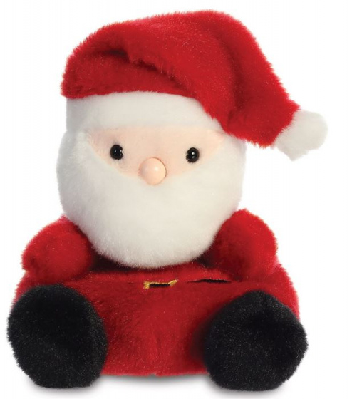 Aurora cuddly toy Palm Pals Santa Claus 13 cm plush red/white