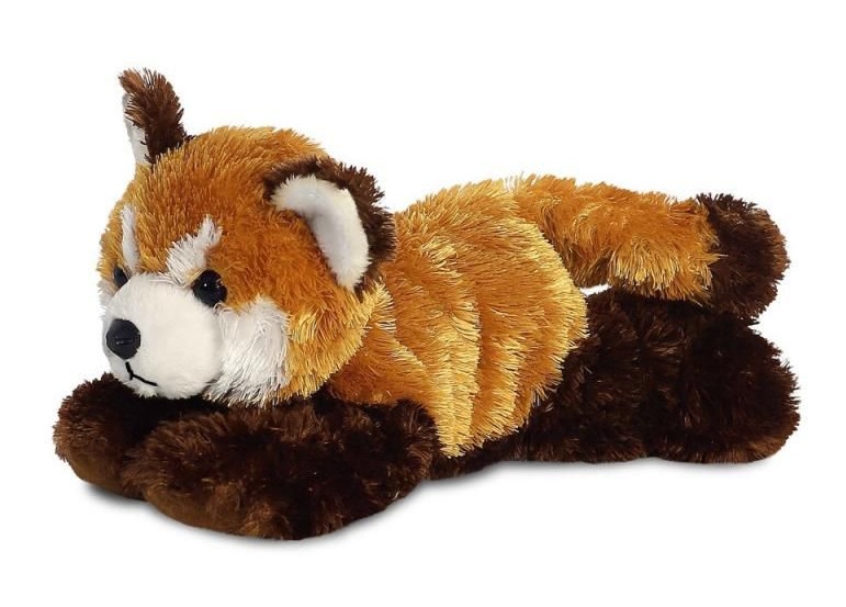 Aurora knuffel rode panda 20,5 cm bruin
