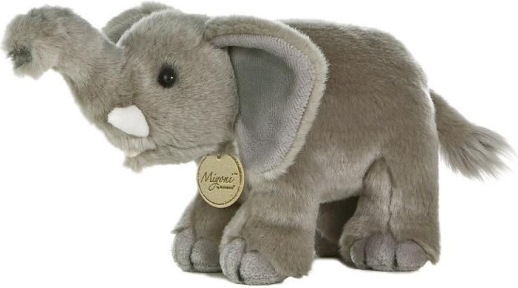 Aurora knuffelolifant miyoni junior 28 cm pluche grijs
