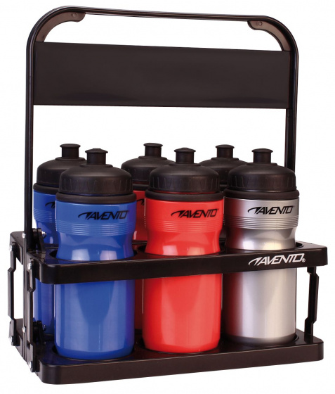 water bottle crate 6 bottles foldable black