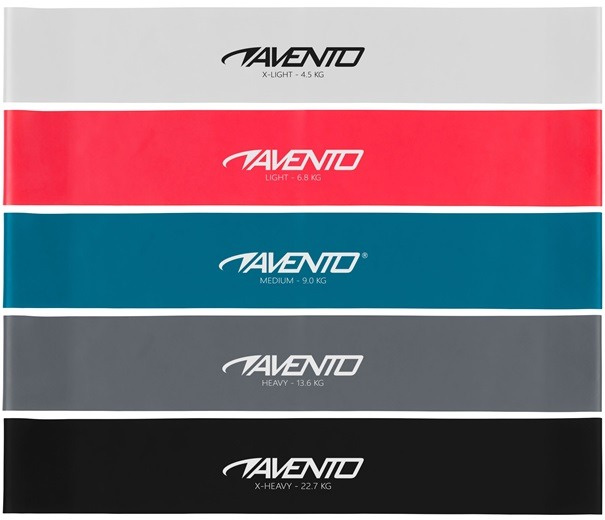 resistance bands 60 cm latex 5-piece