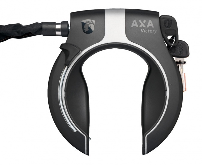 AXA ringslot victory art 2 zwart met streep grijs
