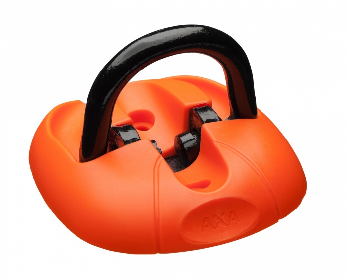 AXA podlahová/stenová kotva 14 mm oranžová/čierna 14,8 cm