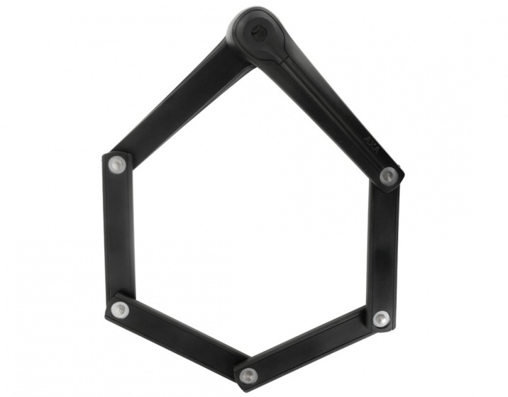 AXA skladací zámok Skladací 85 cm s držiakom čierny