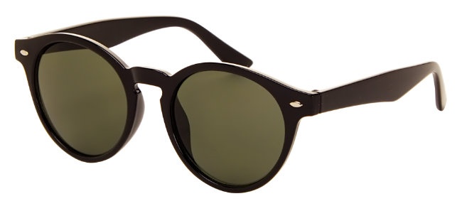 AZ-Eyewear unisex slnečné okuliare čierne so zeleným sklom (AZ-10)