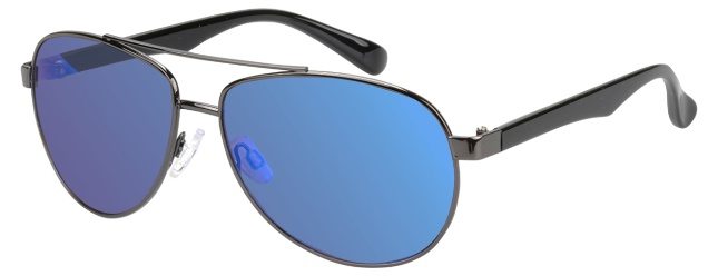AZ-Eyewear unisex slnečné okuliare sivé s modrým zrkadlovým sklom (17-907 P)