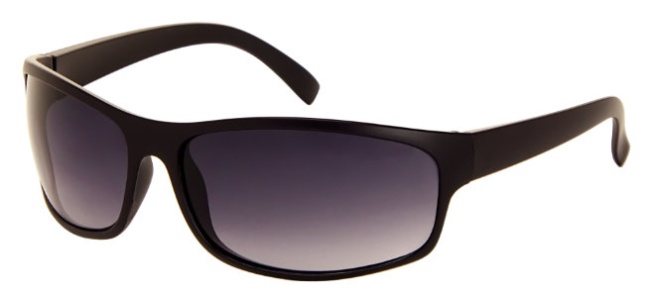 AZ-Eyewear slnečné unisex matné čierne okuliare s gradientnou sivou šošovkou (185 P)