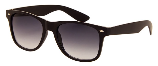 AZ-Eyewear slnečné okuliare unisex matné čierne so sivým zorníkom (060 P)