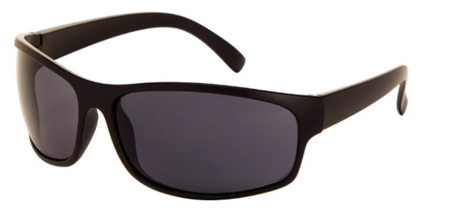 AZ-Eyewear slnečné unisex matné čierne okuliare so sivým zorníkom (185 P)
