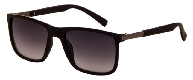 AZ-Eyewear slnečné unisex matné čierne okuliare so sivým zorníkom (8200 P)