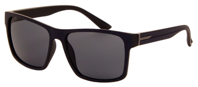 AZ-Eyewear slnečné unisex matné čierne okuliare so sivým zorníkom (9130 P)