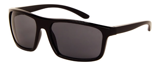 AZ-Eyewear slnečné unisex okuliare čierne so sivým zorníkom (AZ-184)
