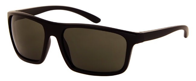 AZ-Eyewear slnečné okuliare unisex matné čierne so zeleným sklom (AZ-184)