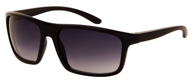 AZ-Eyewear slnečné okuliare unisex matné čierne s dymovým zorníkom (AZ-184)
