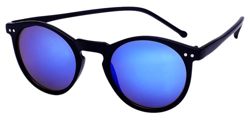 AZ-Eyewear slnečné okuliare unisex matné čierne so zrkadlovým sklom (AZ-16-104)