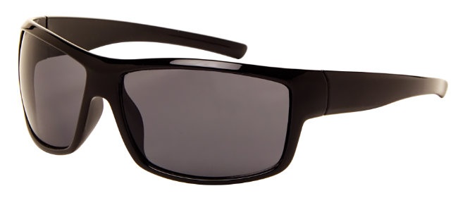 AZ-Eyewear slnečné unisex okuliare čierne so sivým zorníkom (AZ-180)