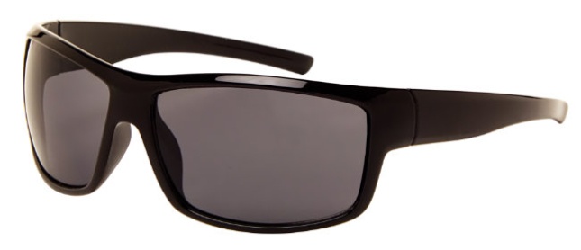 AZ-Eyewear unisex slnečné okuliare čierne so sivým zorníkom (180P)