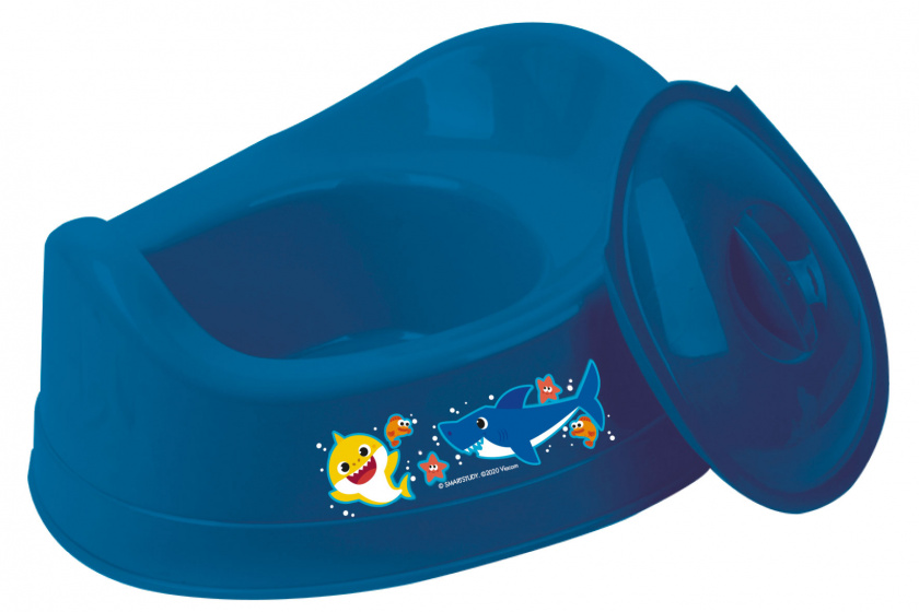 pee jar Baby Shark 26,5 x 22,5 cm blue