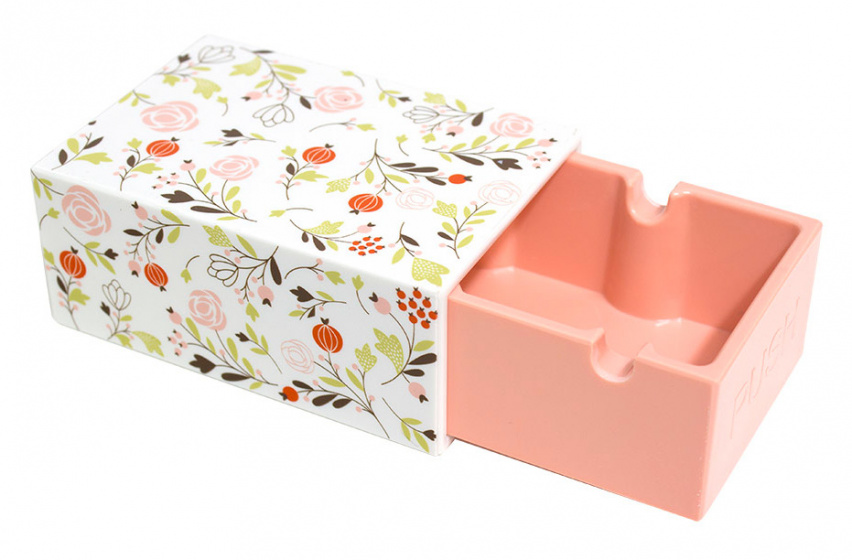 Balvi popolník Bloom 6,5 x 9,5 cm melamínová biela/ružová