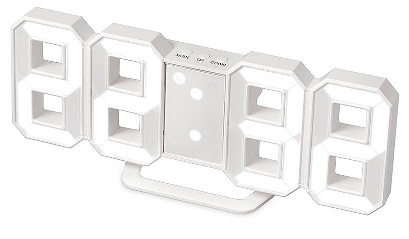 Balvi digitálny budík 9 x 21 cm ABS 220V-5V biely
