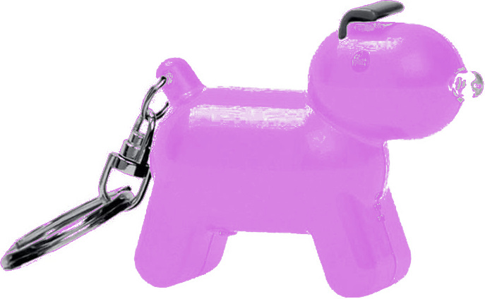 Balvi sleutelhanger doggy junior 5 x 6 cm abs paars