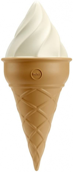 Balvi plážový popolník Zmrzlina 15,8 x 6,5 cm ABS hnedá/biela