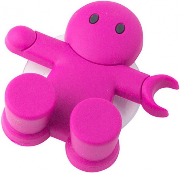 Balvi tandenborstelhouder vriend 6 x 6 cm abs roze