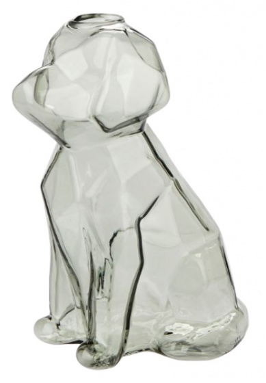 Balvi váza pes 15 x 8 x 10,5 cm sklo sivá