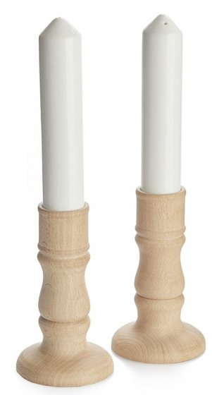 Balvi Svietnik soľnička a korenička 7 x 27 cm keramická biela
