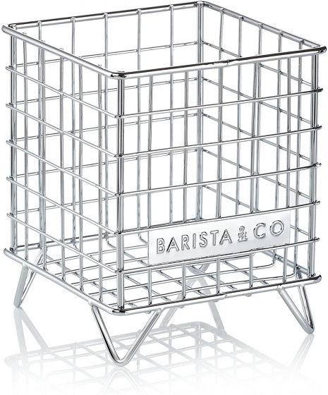 Barista & Co košík šálky na kávu 13,5 x 16,5 cm nerez strieborná