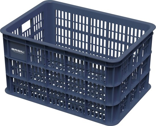 Basil fietskrat kunststof voor 50 liter donkerblauw 21072