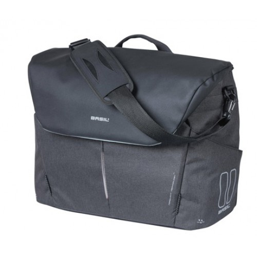 Basil taška na bicykel na notebook Nordlicht 17 L polyester/neoprén čierna