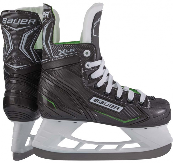 ice hockey skates X-LS junior TPR/RVS black/green mt 33,5
