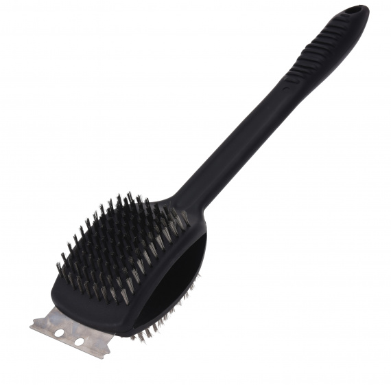 BBQ kefa na čistenie grilu 3v1 čierna 43 cm