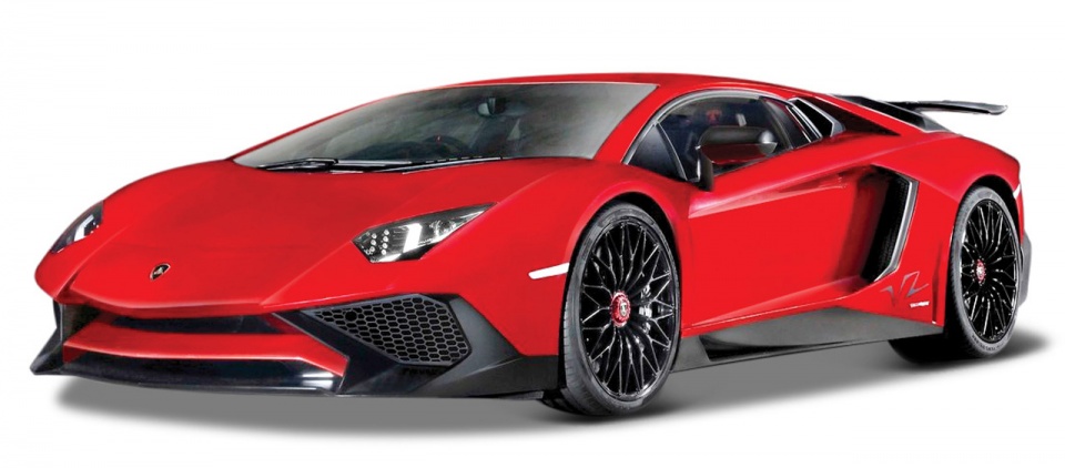 scale model Lamborghini AventadorLP-SV 1:24 red