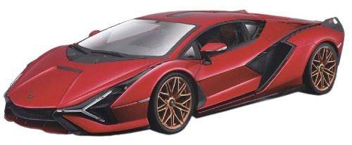 scale model Lamborghini Sian FKP 37 2019 1:18 red
