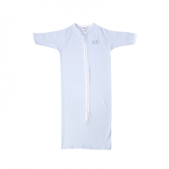 baby sleeping bag light blue polycotton size 50/68