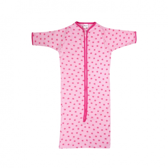 Beeren trappelzak sterren roze maat 74/92 Beeren trappelzak sterren roze maat 74/92