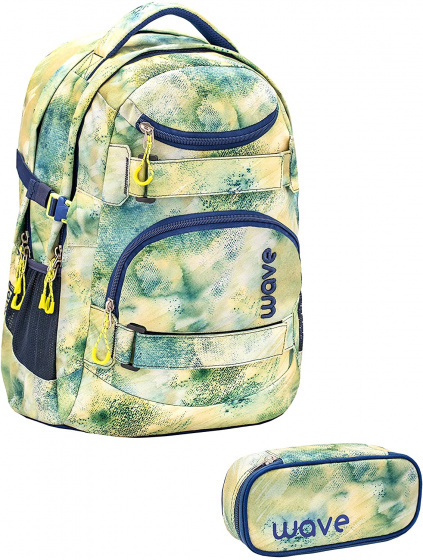 Belmil batoh Infinity 30 litrový polyester žltý/zelený 2 ks