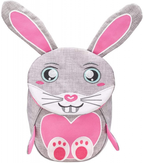 Belmil rugzak konijn junior 4 liter polyester grijs/roze