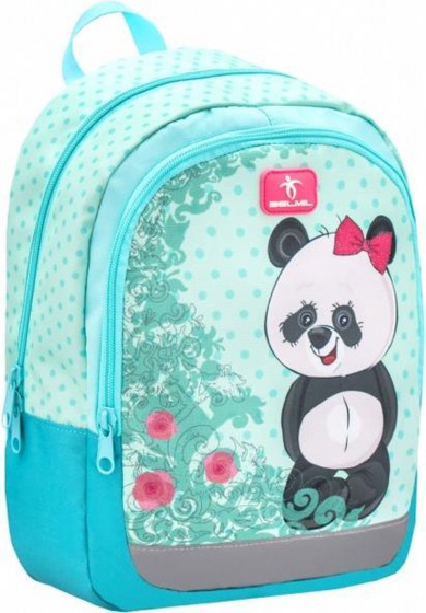 Belmil rugzak panda meisjes 12 liter polyester lichtblauw