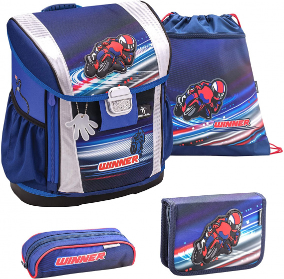 Belmil schoolspullenset winnaar 19 liter polyester blauw