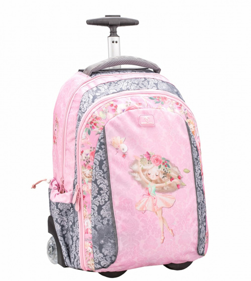 Belmil Batoh na vozíku Ballerina junior 25 litrov polyester ružový
