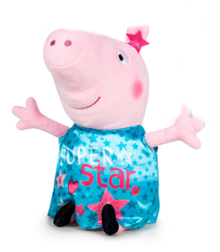 soft toy Peppa Pig junior 20 cm plush blue / pink