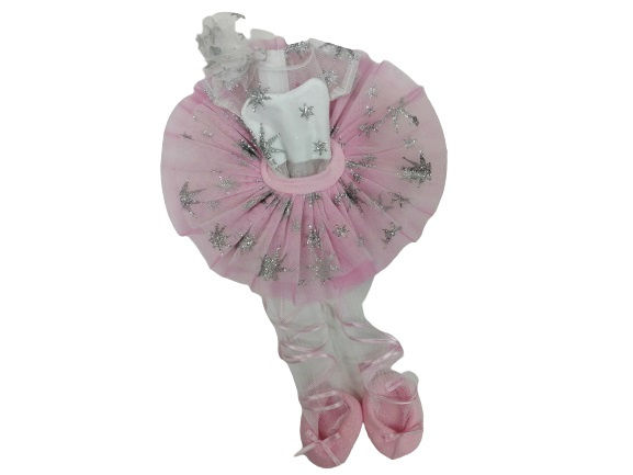 Berjuan tienerpopkleding sofy ballerina meisjes textiel roze