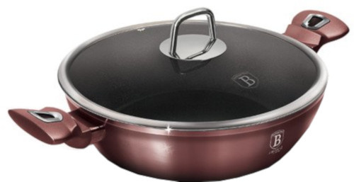 Berlinger Haus braadpan Rose 28 x 7,5 cm aluminium roze Berlinger Haus braadpan Rose 28 x 7,5 cm aluminium roze