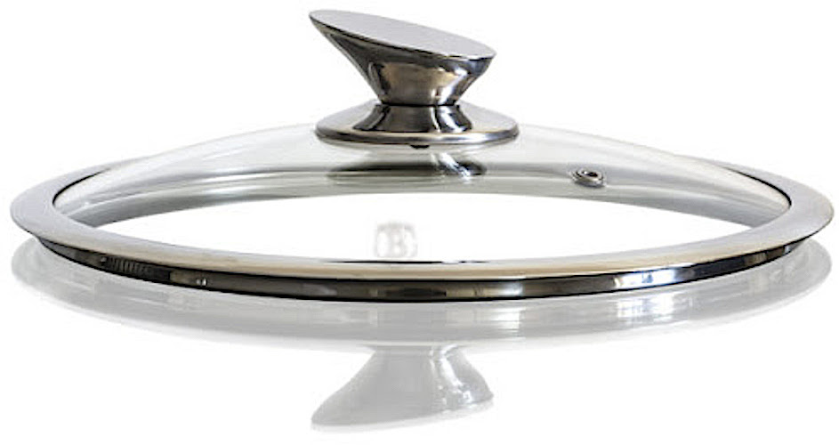 Berlinger Haus pannendeksel 24 cm glas transparant/zilver Berlinger Haus pannendeksel 24 cm glas transparant/zilver