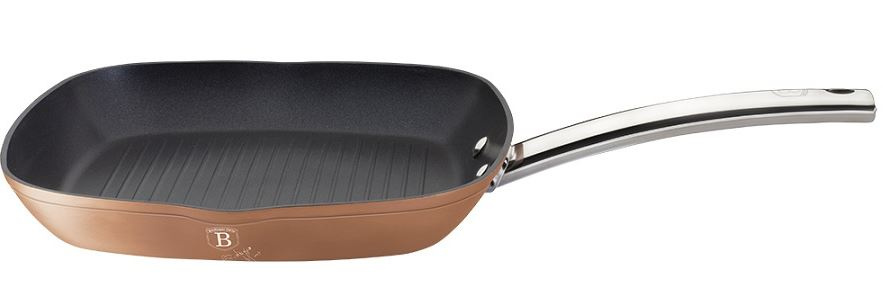 Berlinger Haus grillpan 2,1 liter 28 cm aluminium roségoud Berlinger Haus grillpan 2,1 liter 28 cm aluminium roségoud