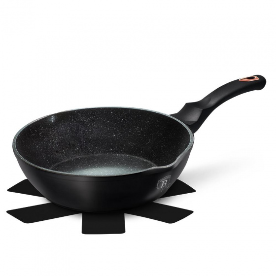 Berlinger Haus hapjespan Black Rose 24 cm aluminium zwart Berlinger Haus hapjespan Black Rose 24 cm aluminium zwart